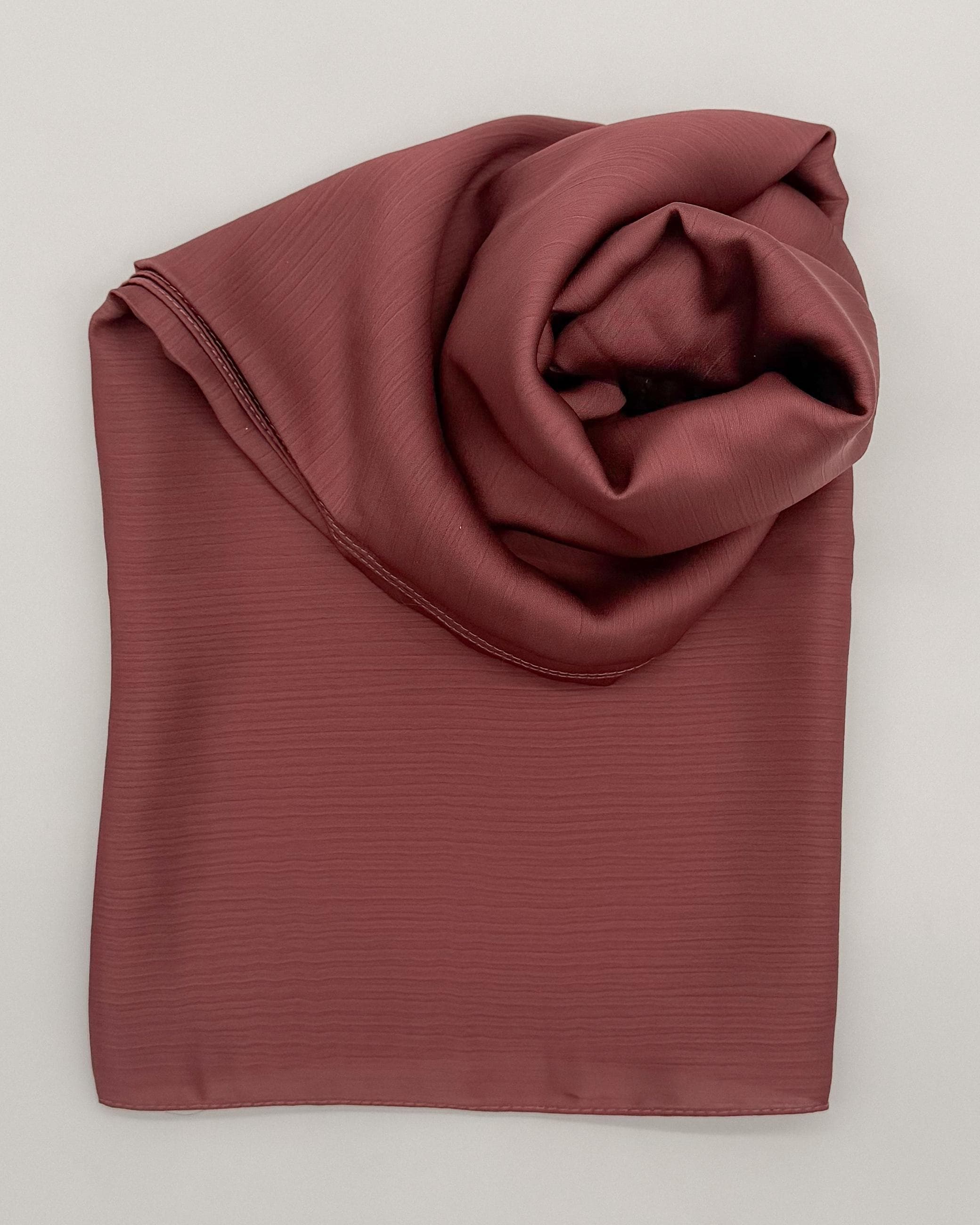 Dusty Rose Lightweight Silk Pashmina Hijab | Elegant, Soft & Effortlessly Chic - image 3
