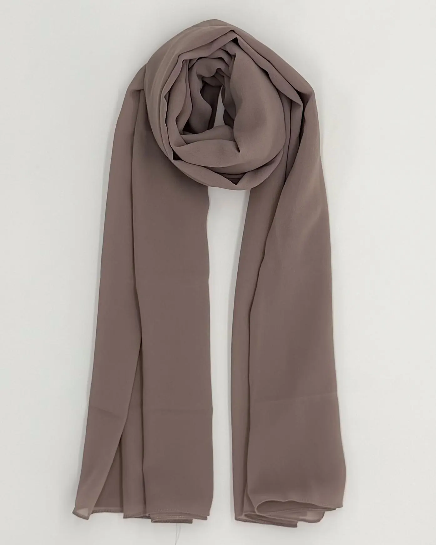 Taupe Greige Pashmina Basic Hijab | Soft, Lightweight & Everyday Essential