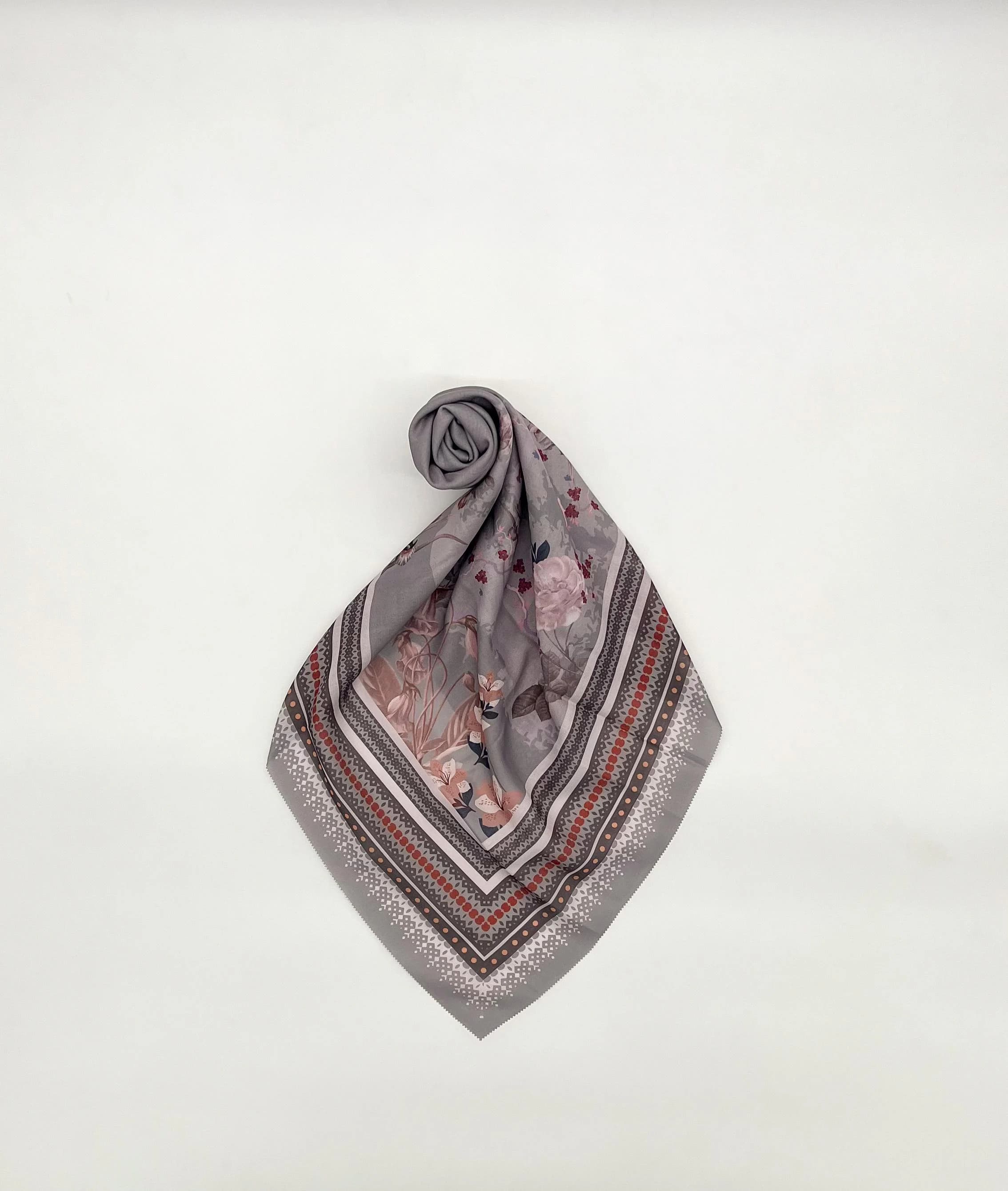 Stella Hijab Scarf | Floral Print Cotton Voile Lightweight Wrap