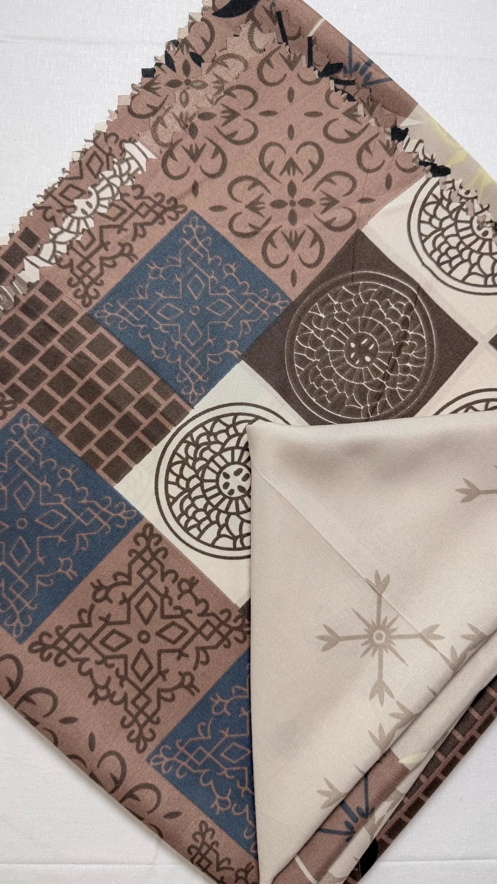 Chocolate Blue Mix Arthavia Scarf Collection | Voal Hijabs | Modest Fashion Headscarf - image 4
