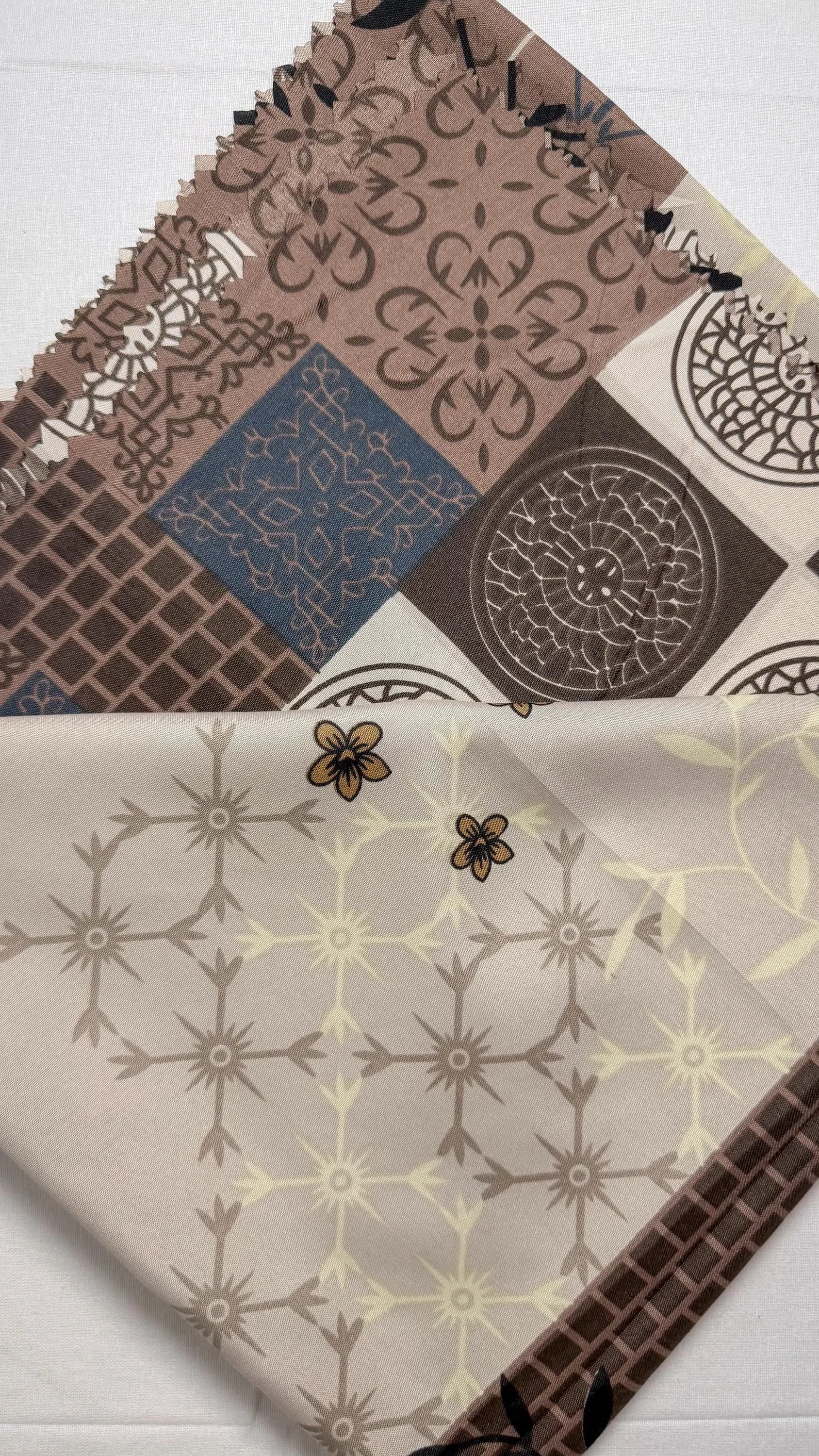 Chocolate Blue Mix Arthavia Scarf Collection | Voal Hijabs | Modest Fashion Headscarf