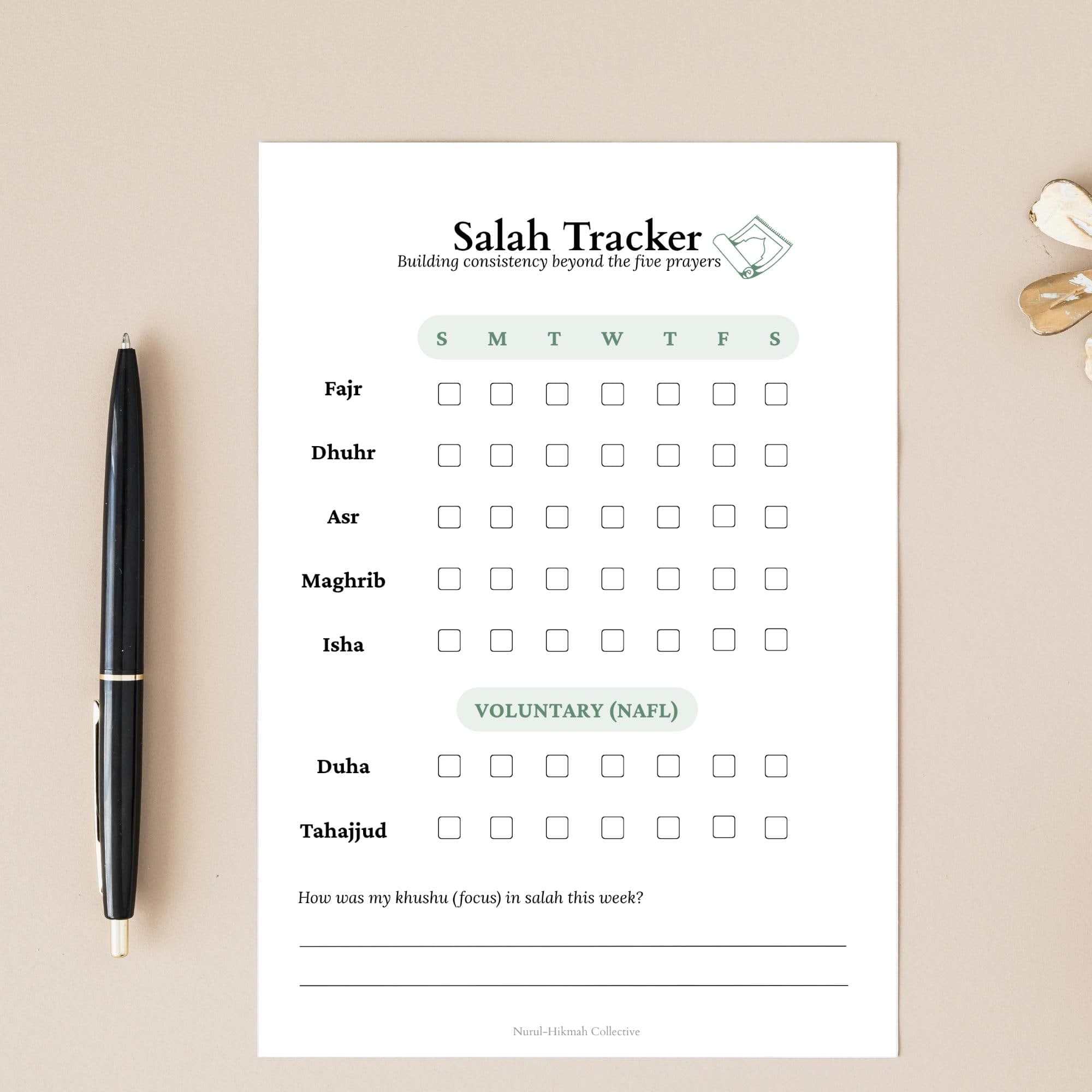 Islamic Planner Printable, Ibadah Tracker, Muslim Daily Worship Planner PDF, Salah Tracker, Quran Reflection Journal, Ramadan Planner - image 5