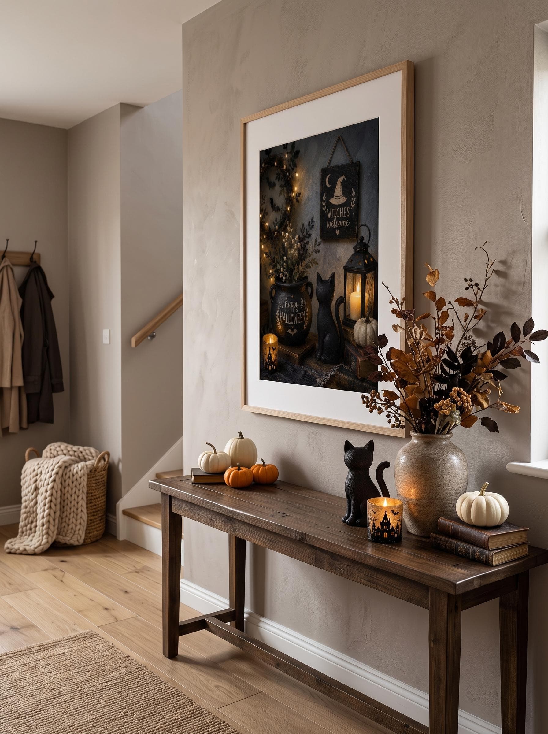 Dark Moody Ghost Portrait Print, Gothic Autumn Wall Decor (Digital Download)