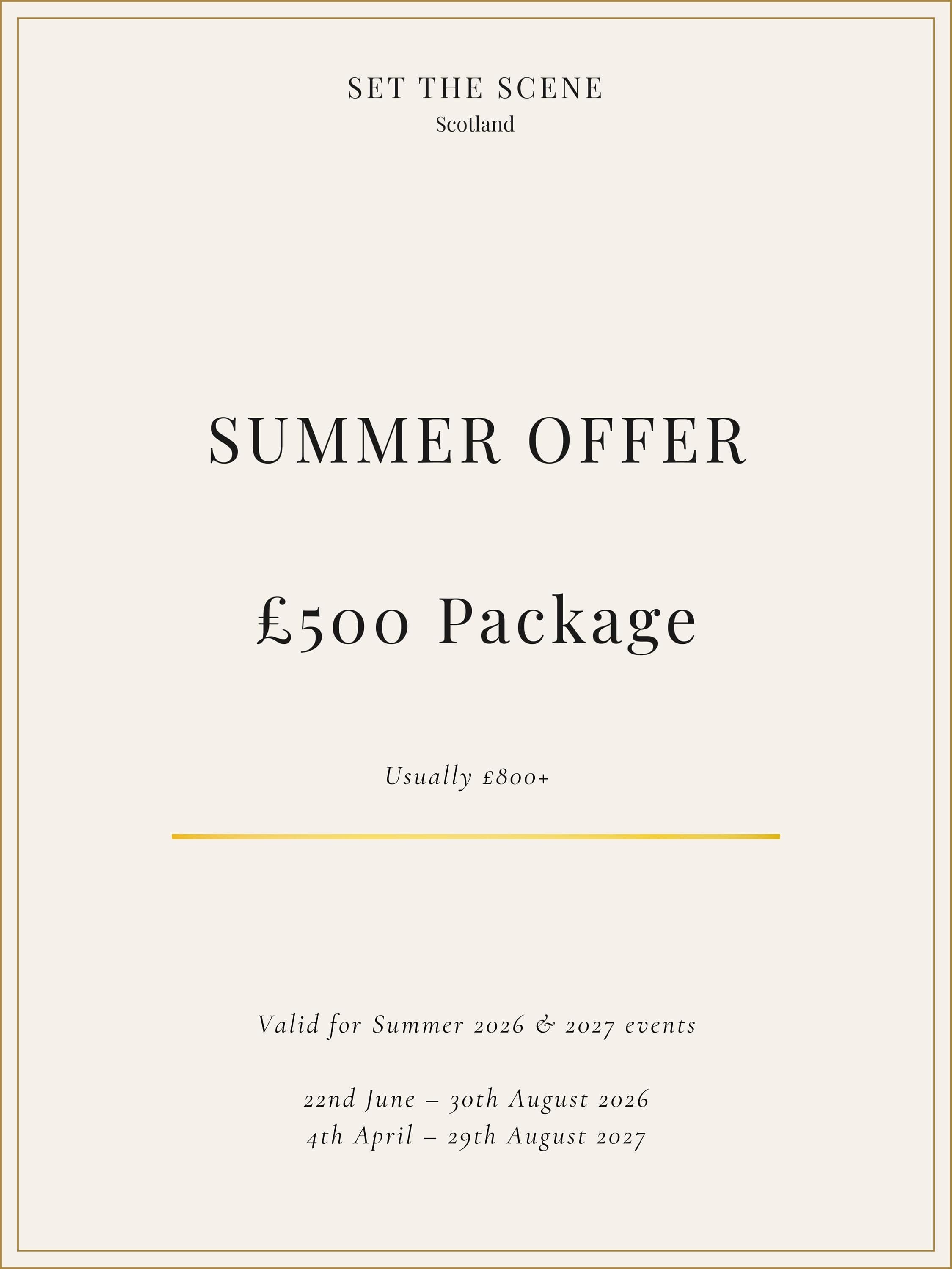 Complete Wedding Decor Package