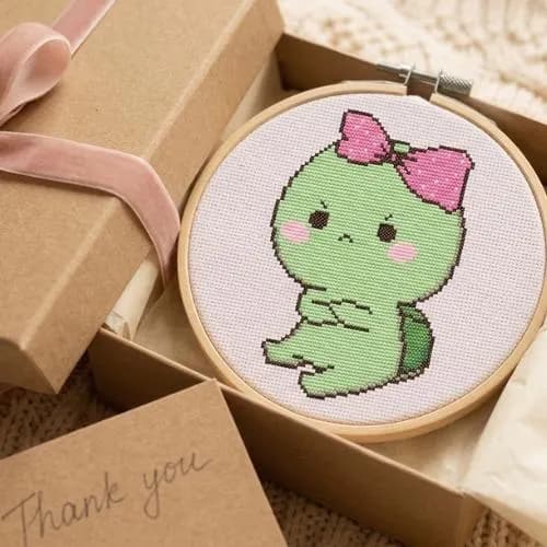 Kawaii Turtle Cross Stitch Pattern, Animal Embroidery PDF, Beginner Nursery Chart (Digital Download) - image 5