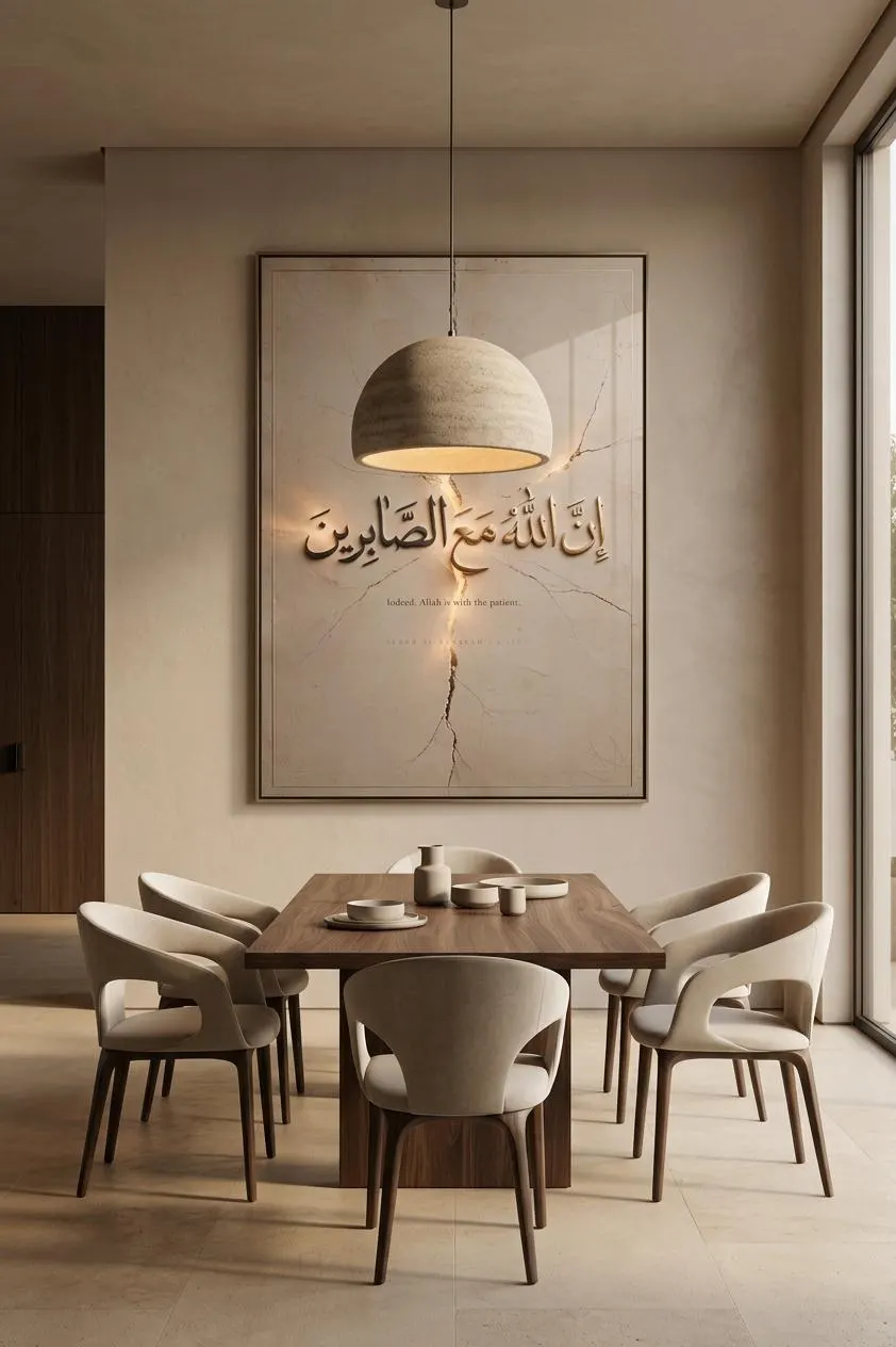 Islamic Wall Art, Sabr Quran Verse Print, Patience Poster (Digital Download)
