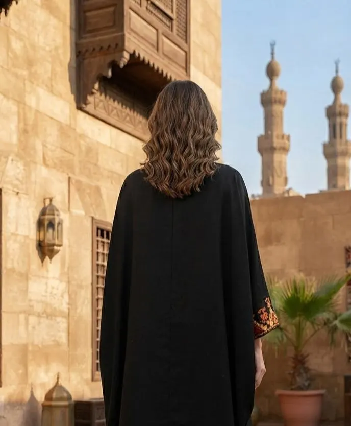 Siwa Style Cardigan | Handmade Tatreez Kaftan | Boho Festival Outfit - image 3