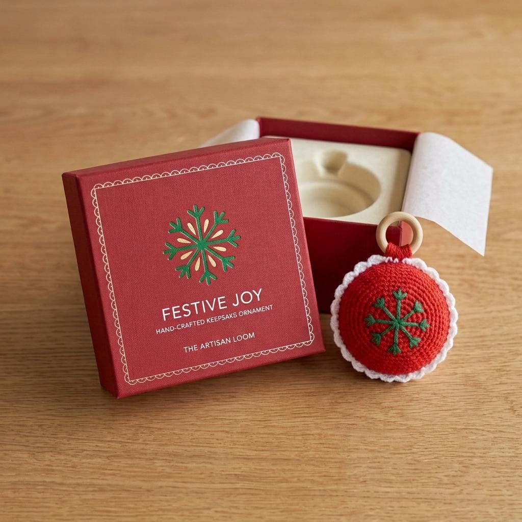 Crochet Christmas Bauble Pattern, Christmas Ball Ornament, Handmade Crochet Ornament, Beginner Christmas Decor PDF