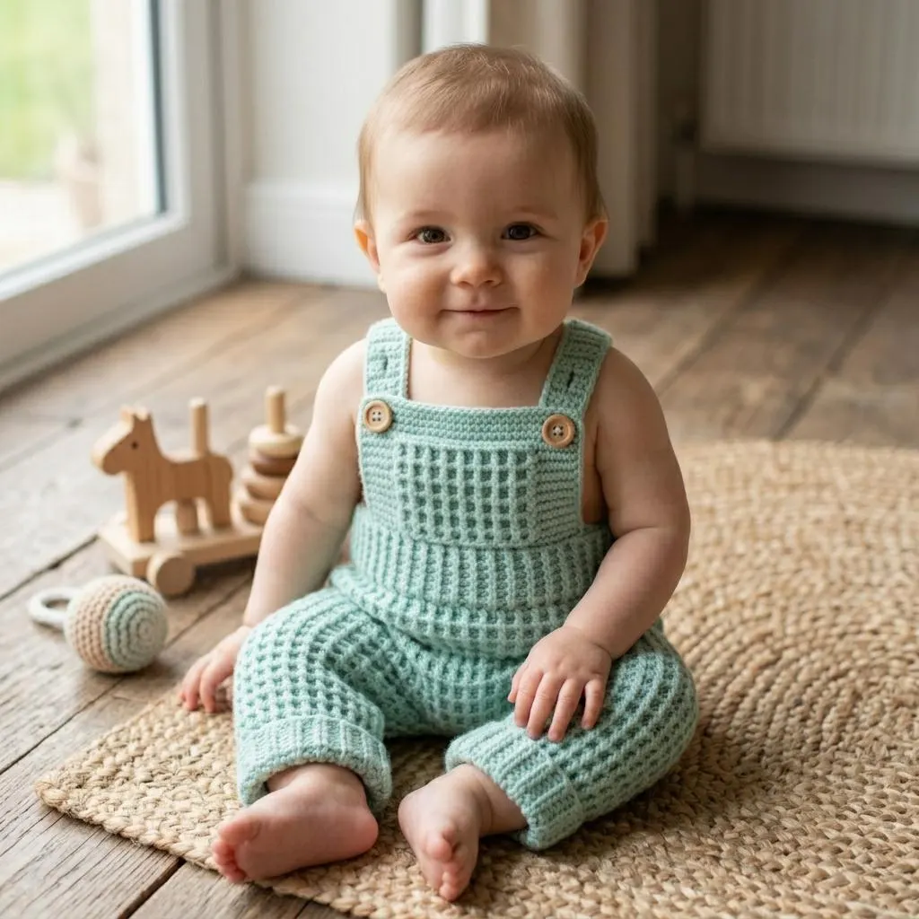 Baby Dungarees Crochet Pattern, Crochet Baby Overalls Pattern, Baby Romper Crochet Pattern, Newborn Crochet Overalls