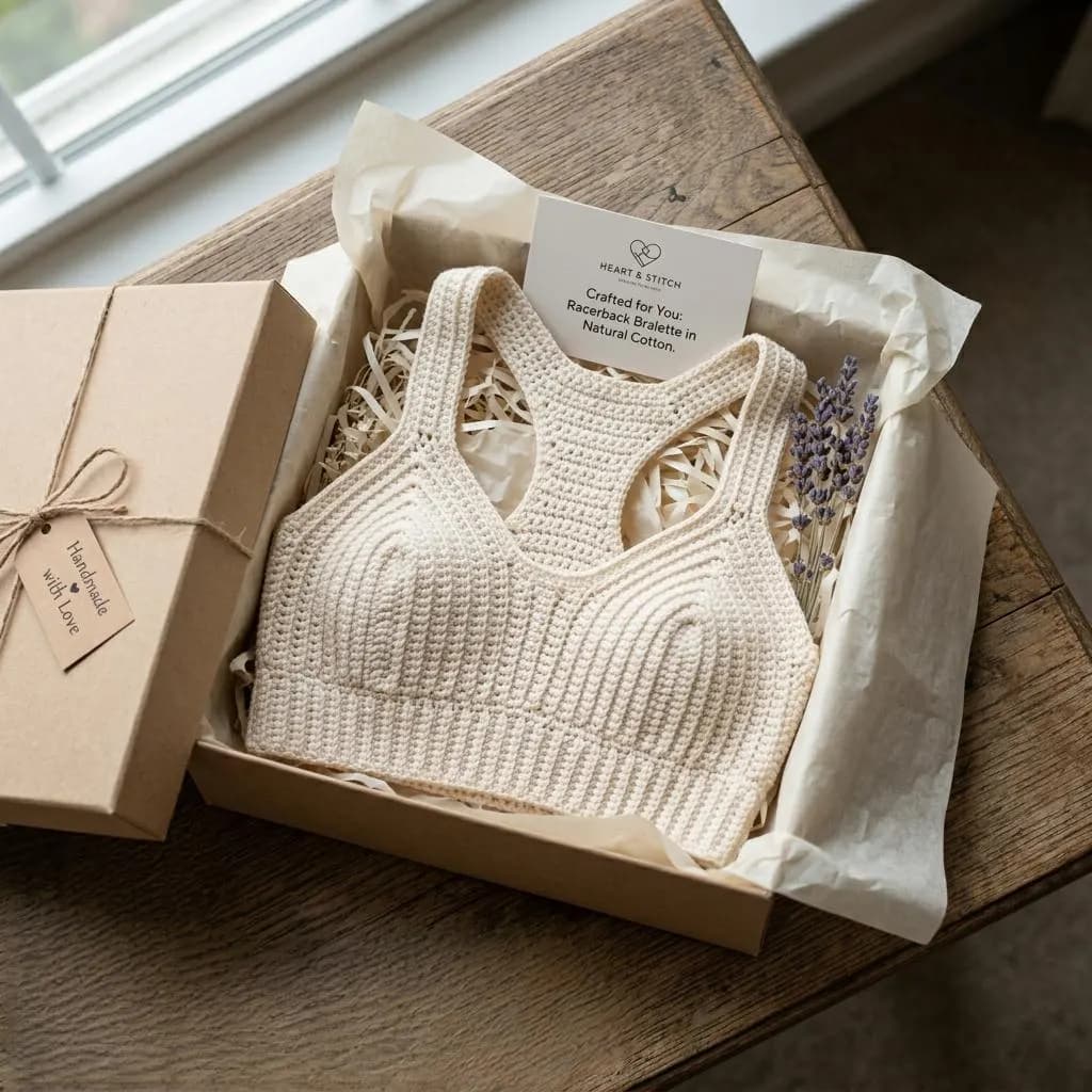 Ribbed Crochet Bralette Pattern, Sports Bra Top, Racerback Crop Top Knitting Guide - image 5