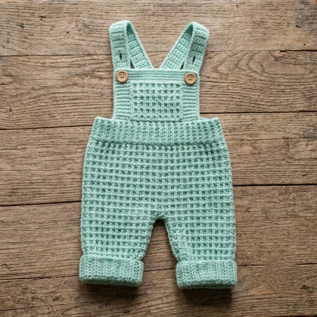 Baby Dungarees Crochet Pattern, Crochet Baby Overalls Pattern, Baby Romper Crochet Pattern, Newborn Crochet Overalls - image 5