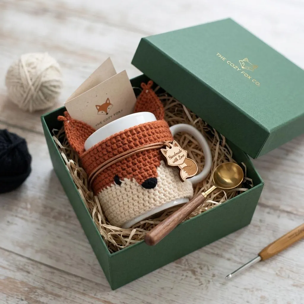 Woodland Fox Coffee Cozy Crochet Pattern, Fox Mug Cozy Pattern PDF, Crochet Cup Sleeve, Crochet Pattern Coffee Cozy, Mug Hug Crochet Pattern - image 5