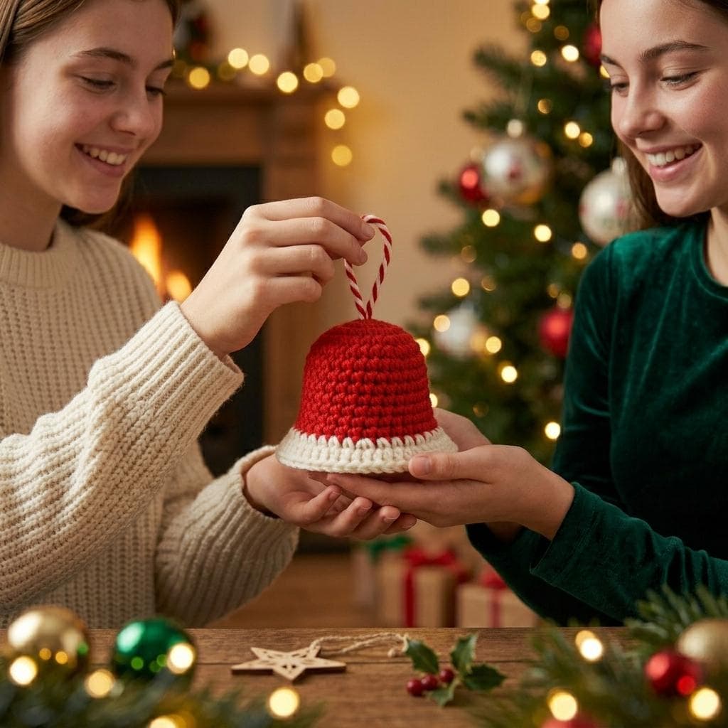 Crochet Christmas Bell Pattern PDF, Mini Bell Ornament Crochet, Christmas Bell Christmas Decoration, Holiday Crochet, Tree Ornament Pattern - image 5