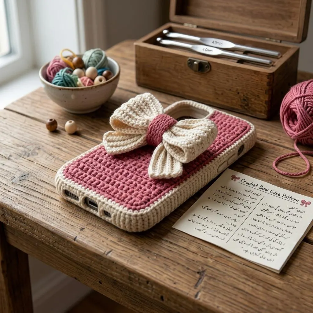 Aesthetic Phone Case Yarn, Knit Style Phone Cover, Crochet iPhone Case Cute, Textured Knit Style Case, Gift for Her, Cozy iPhone Sleeve - image 3