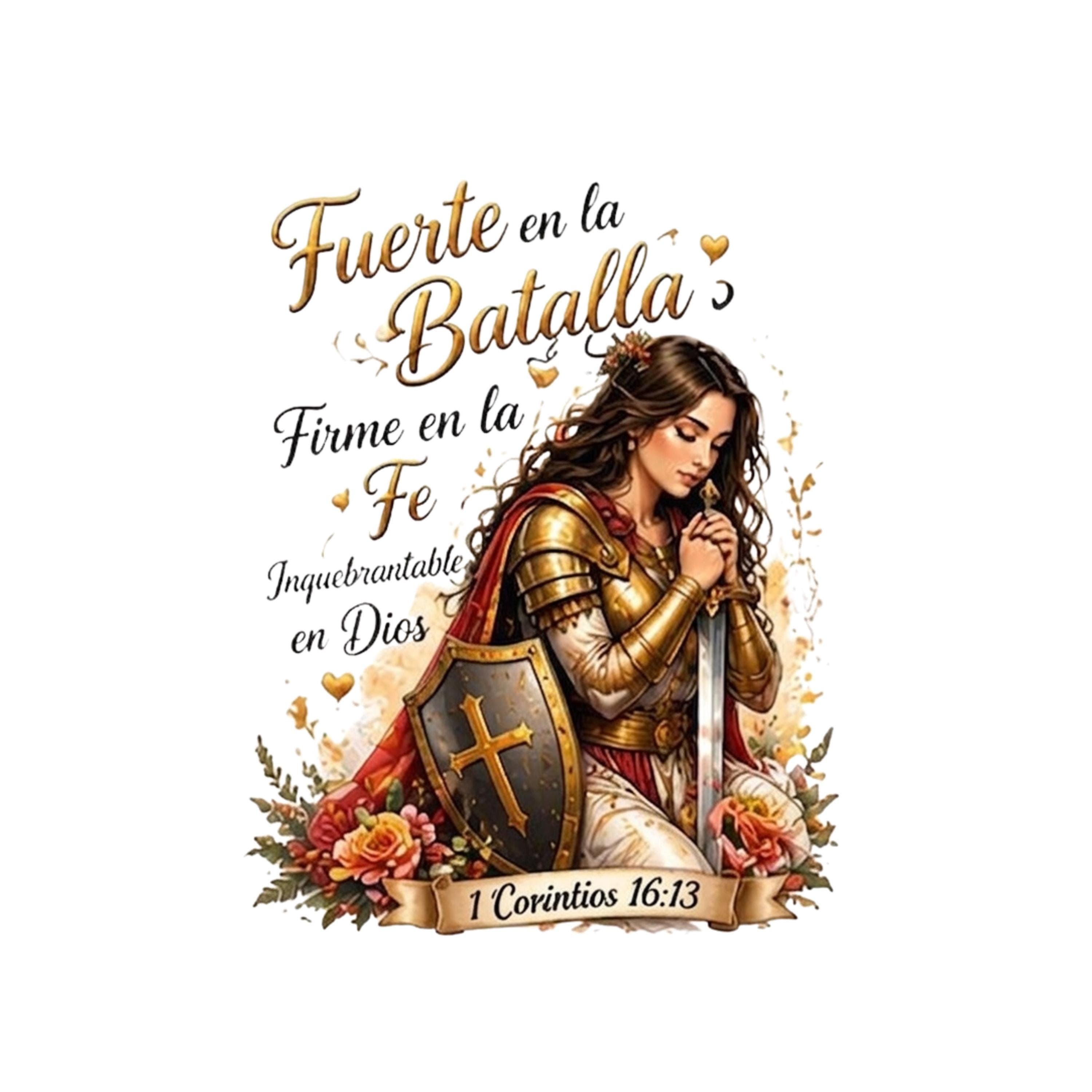 16 Design Christian Warrior Women Clipart, Armor of God, Floral Spiritual Illustrations (Digital Download) - image 4