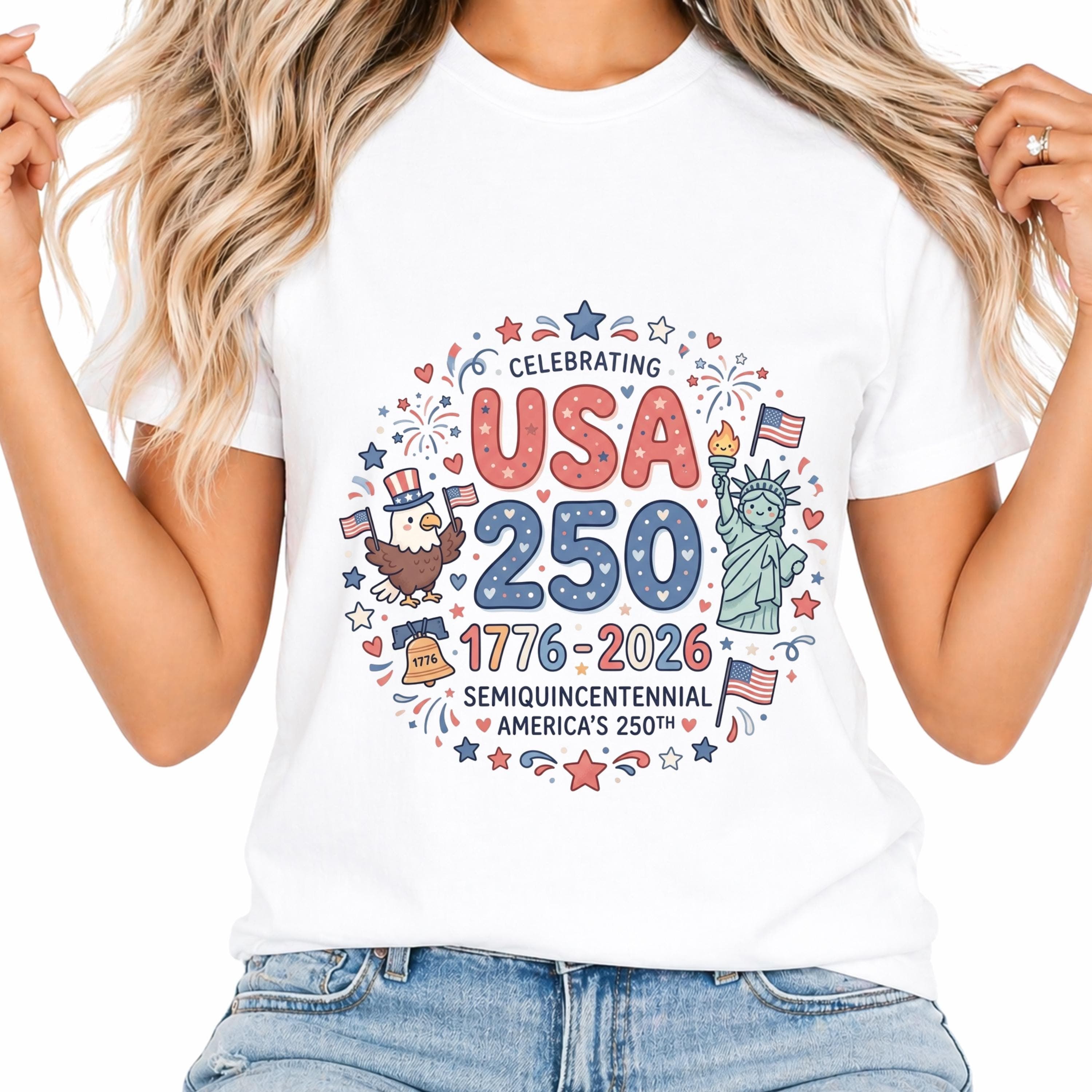 USA 250th Anniversary Patriotic PNG, Independence Day Sublimation Design (Digital Download) - image 5