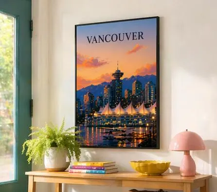 Set of 3 Vancouver Landmark Art Prints, Stanley Park, Science World (Digital Download) - image 4