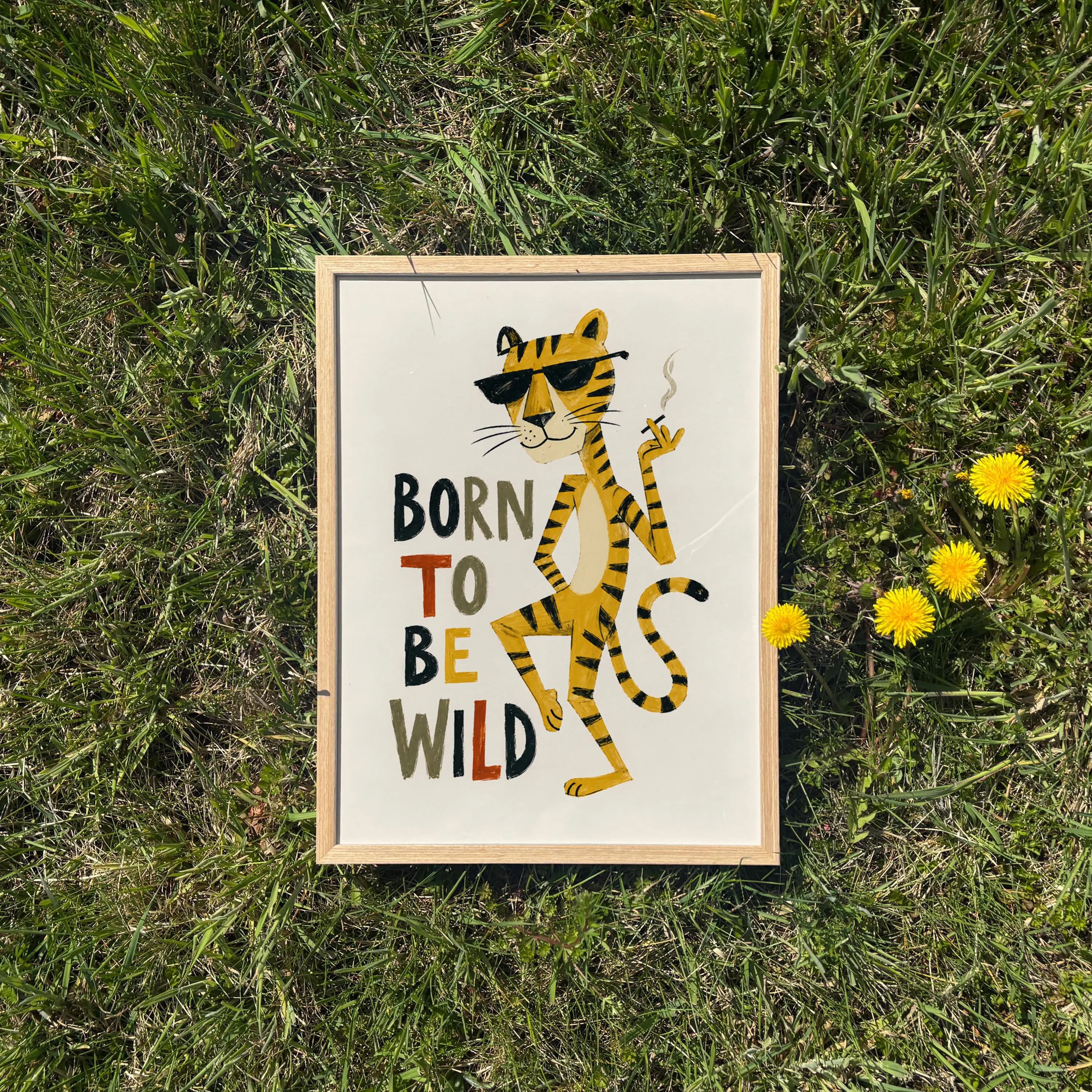 born to be wild - Framed / Unframed Giclée Fine Art Print - Retro Decor - image 4