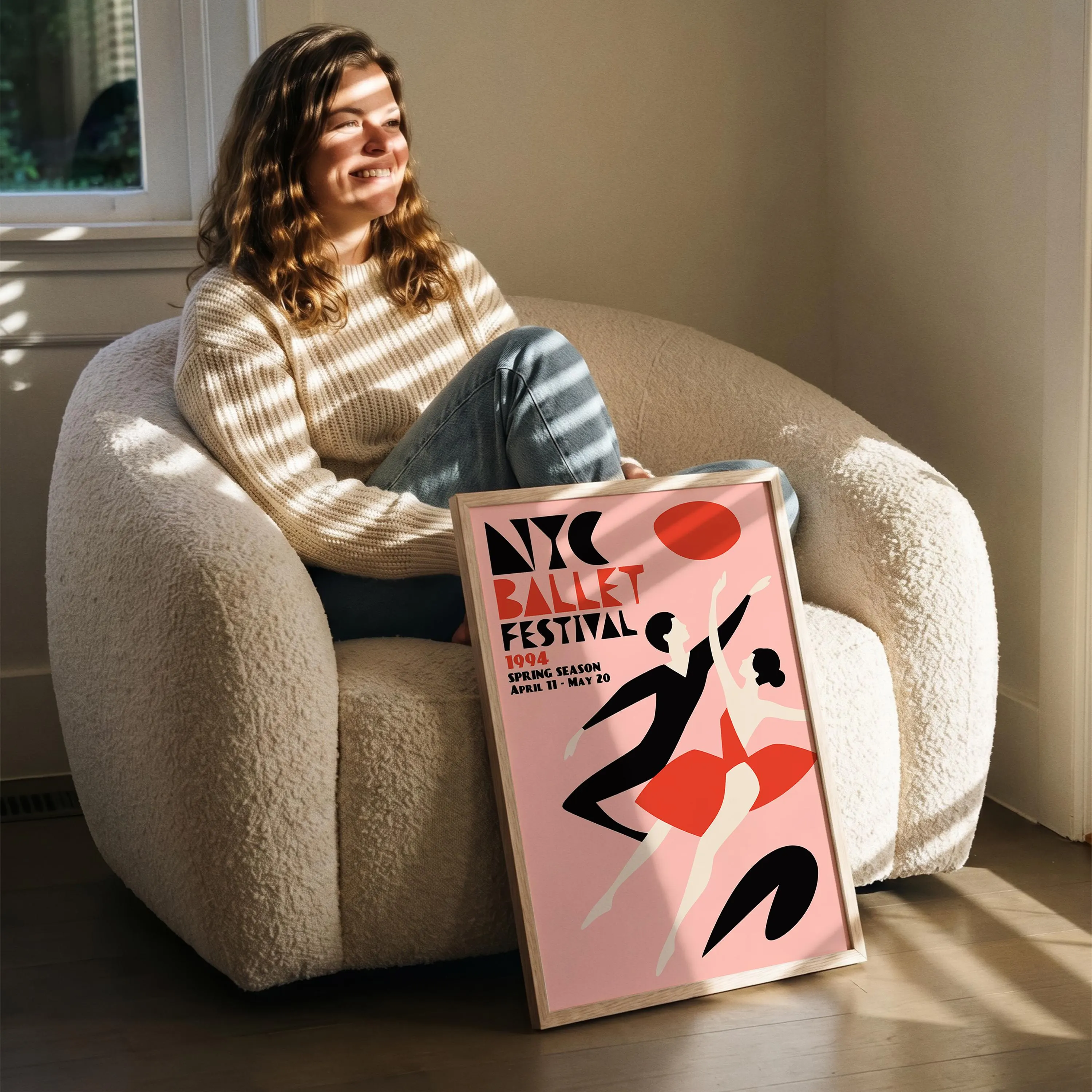 NYC Ballet Festival 1994 Poster - Framed / Unframed Giclée Fine Art Print - Dance Decor - image 4