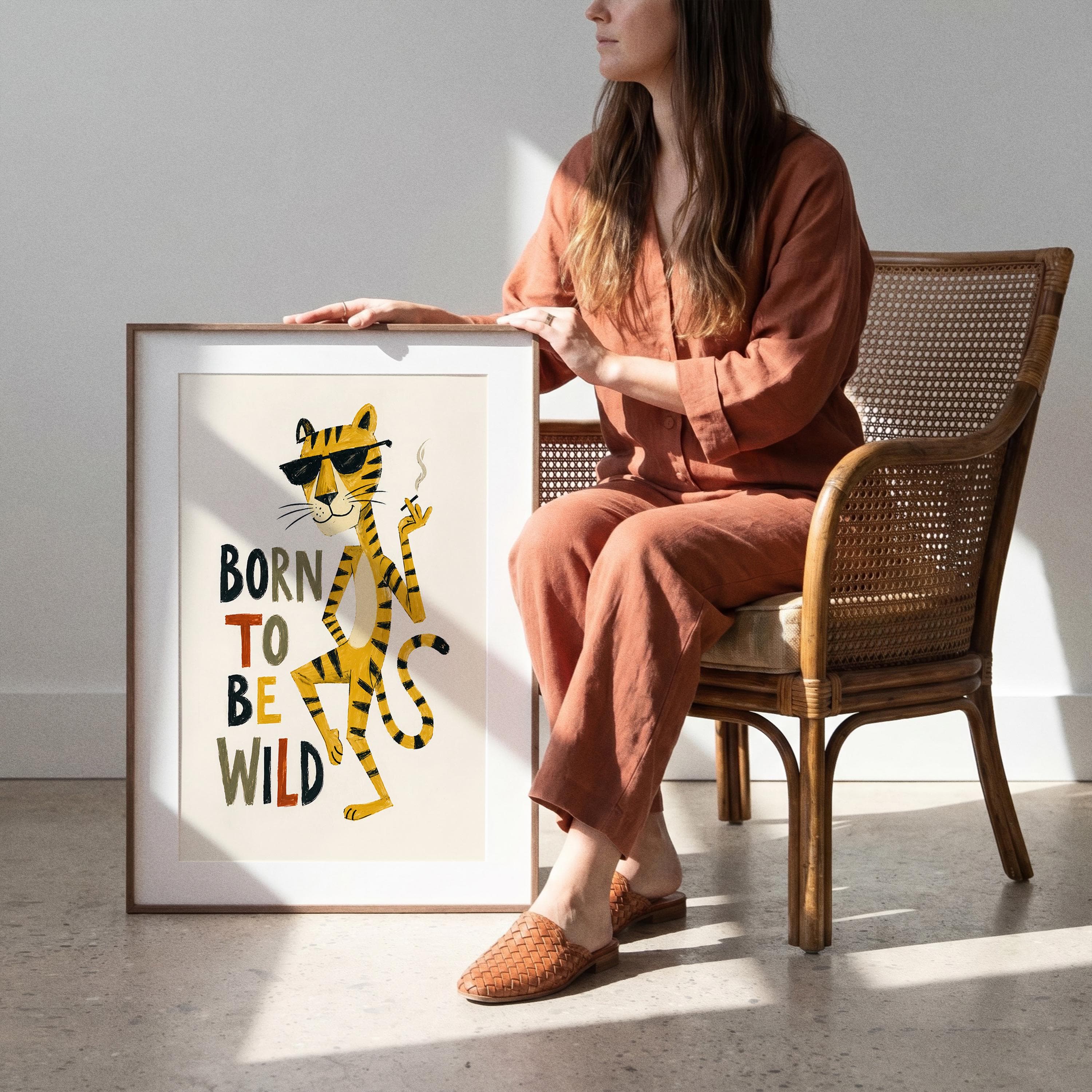 born to be wild - Framed / Unframed Giclée Fine Art Print - Retro Decor - image 3