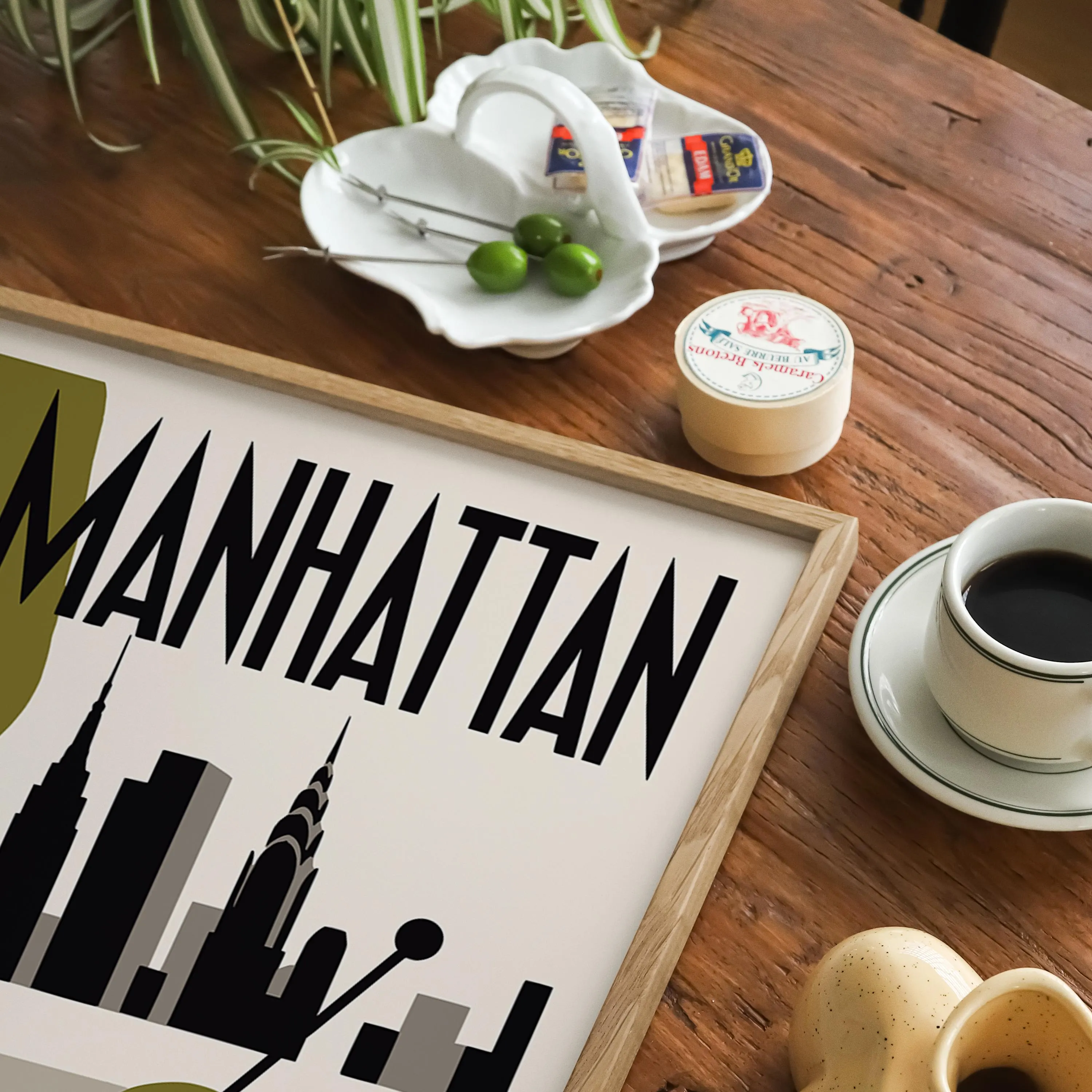 Manhattan Cocktail Poster - Framed / Unframed Giclée Fine Art Print - Bar Decor New York - image 3