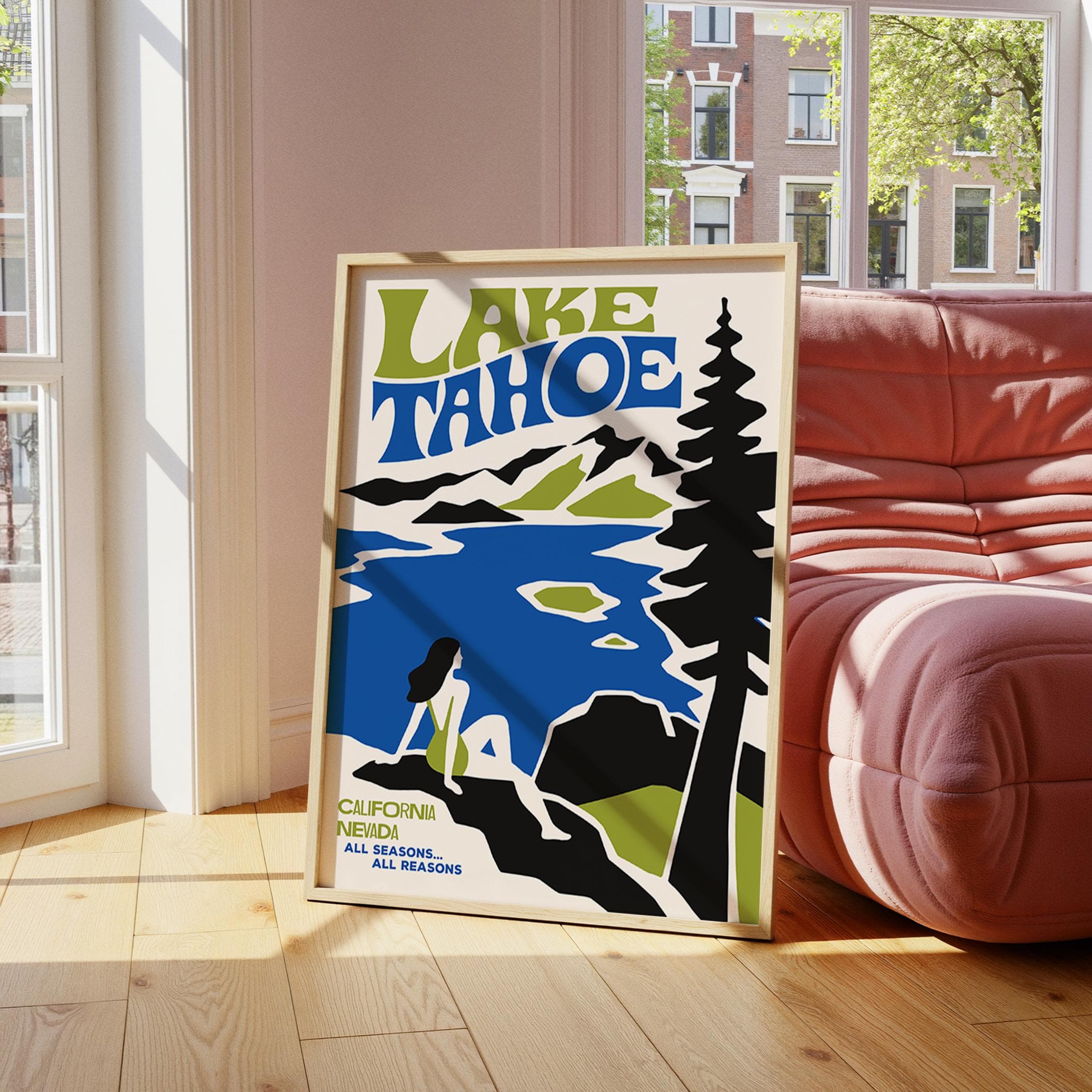 Lake Tahoe Poster - Framed / Unframed Giclée Fine Art Print - California Nevada Wall Decor - image 5