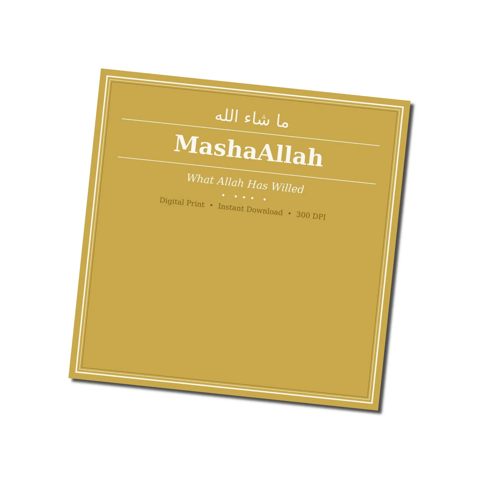 Islamic Wall Art | MashaAllah Print | Arabic Calligraphy | Muslim Home Decor | Instant Download - image 2