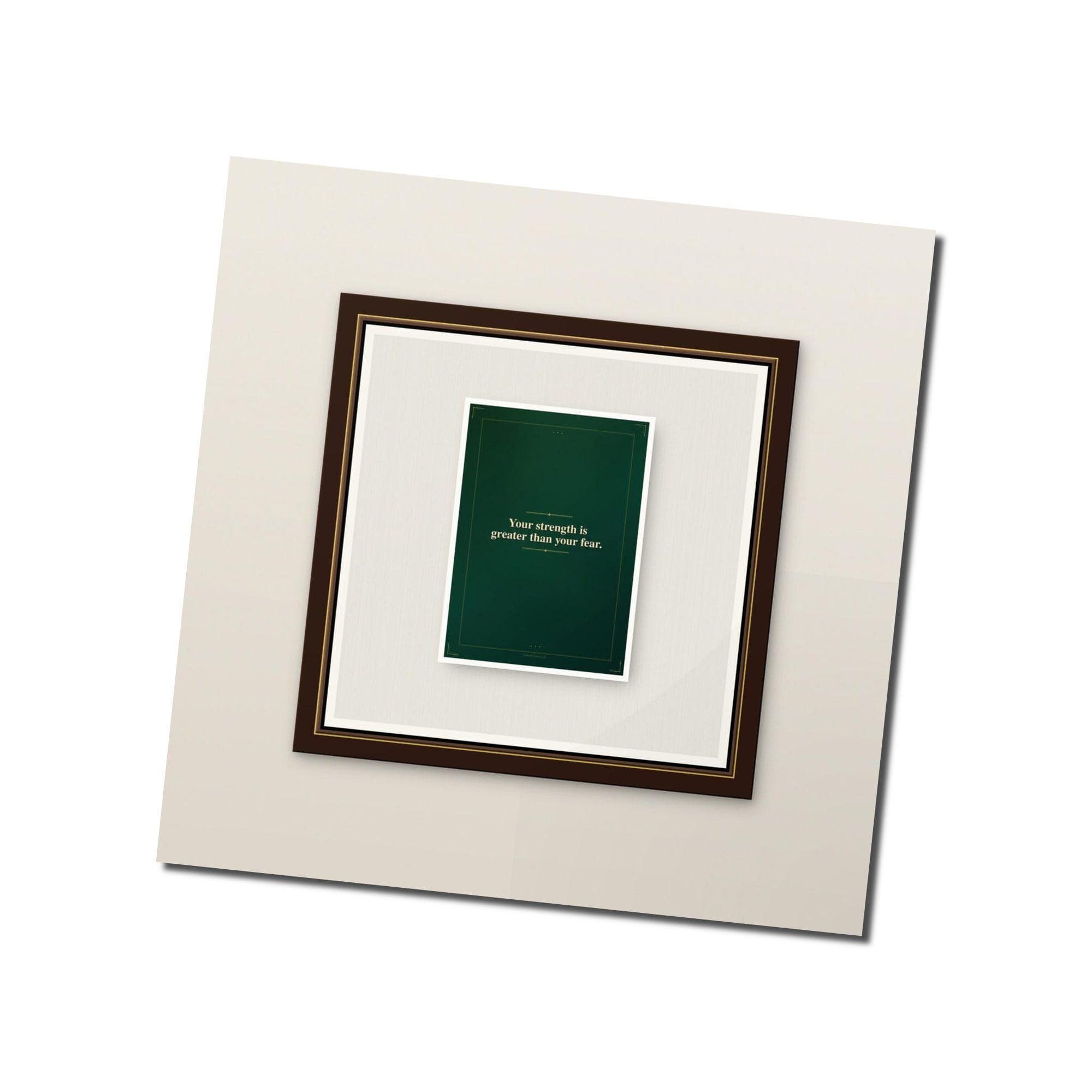Motivational Quote Print Forest Green | Your Strength Is Greater | Inspirational Wall Art | Instant Download - image 2