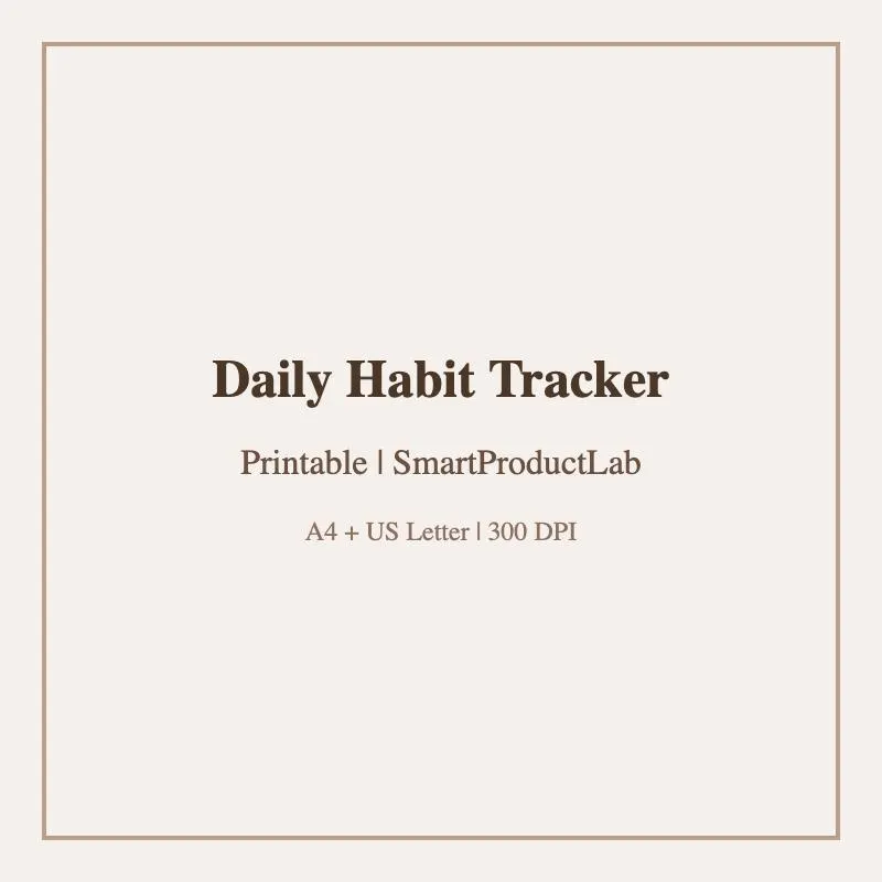 Daily Habit Tracker Printable | Monthly Habit Grid | 30 Day Challenge | Streak Tracker | Instant Download - image 4