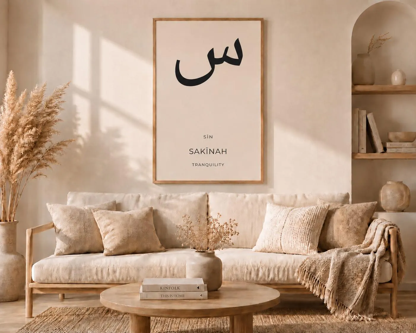Islamic Wall Decor | Arabic Wall Art | Sin Sakinah Printable | Arabic Letter Poster | Digital Download - image 2