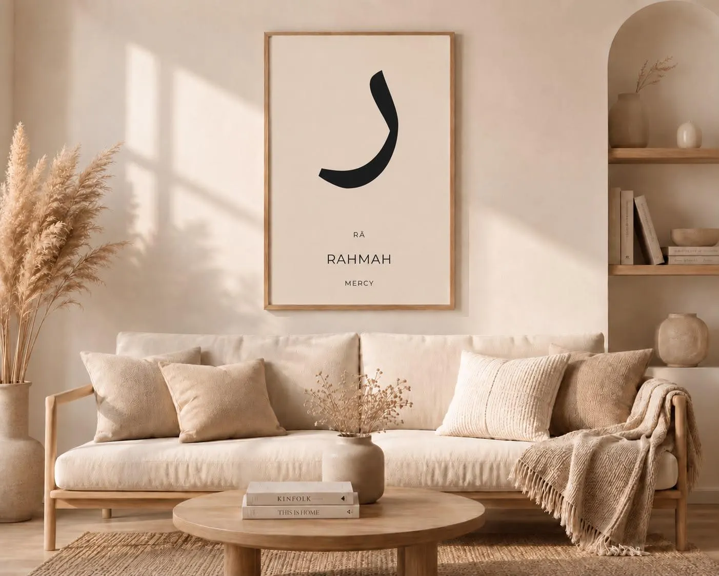Islamic Wall Decor | Arabic Wall Art | Ra Rahmah Printable | Arabic Letter Poster | Digital Download