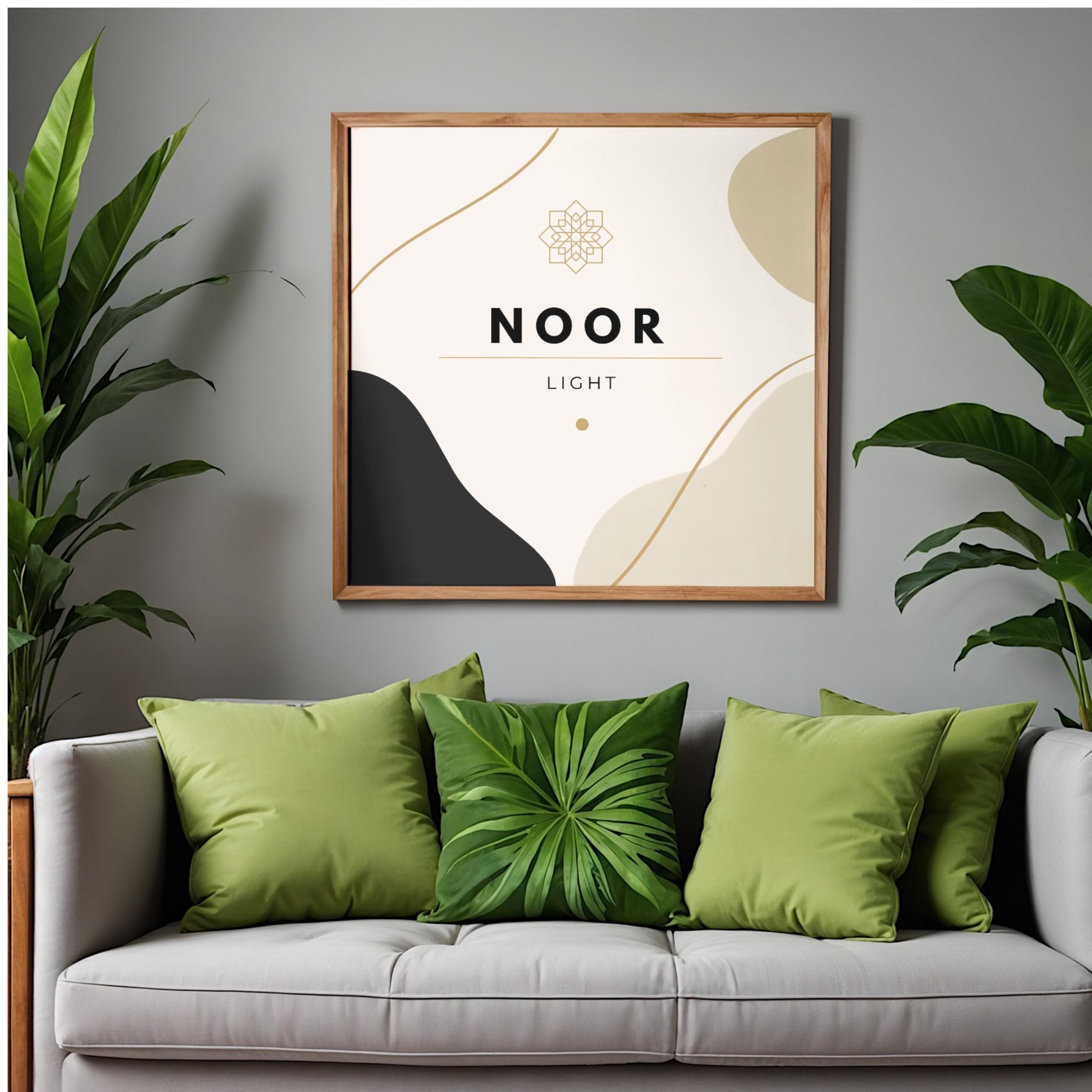 Noor Wall Art Printable | Islamic Wall Art | Arabic Wall Art | Islamic Wall Decor | Muslim Gift | Modern Islamic Poster 30x30 - image 2