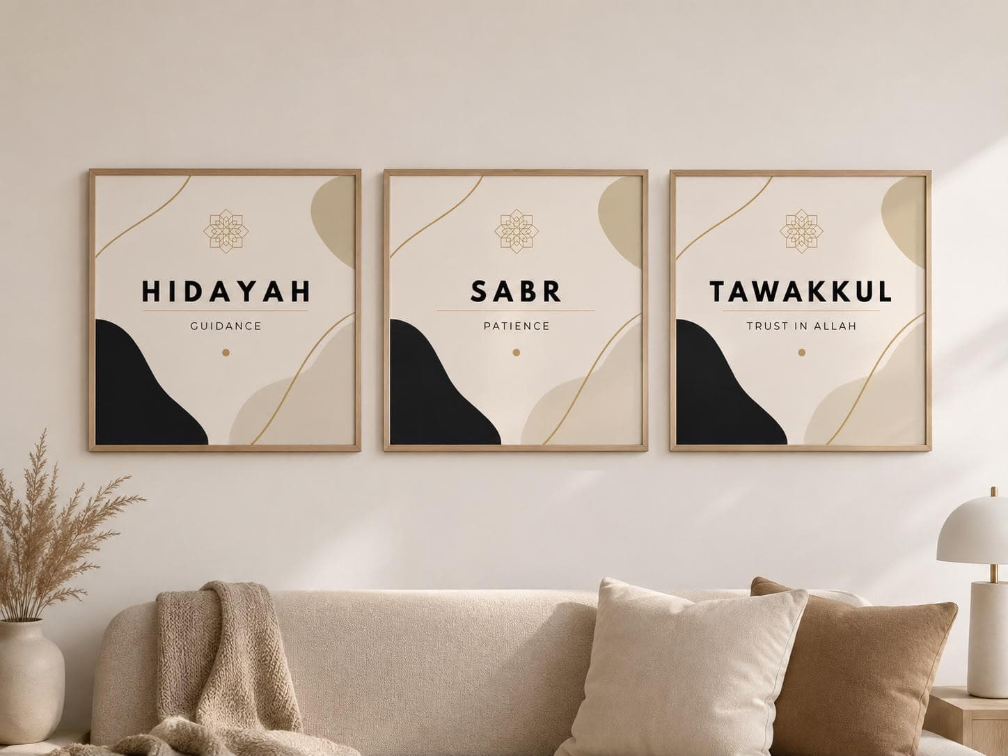 Tawakkul Wall Art Printable | Islamic Wall Art | Arabic Wall Art | Islamic Wall Decor | Muslim Gift | Modern Islamic Poster 30x30 - image 4