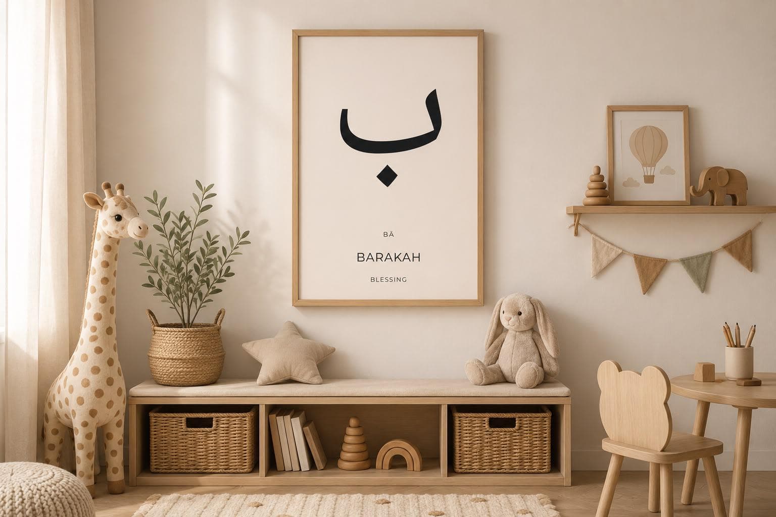Islamic Wall Decor | Arabic Wall Art | Ba Barakah Printable | Arabic Letter Poster | Digital Download - image 3