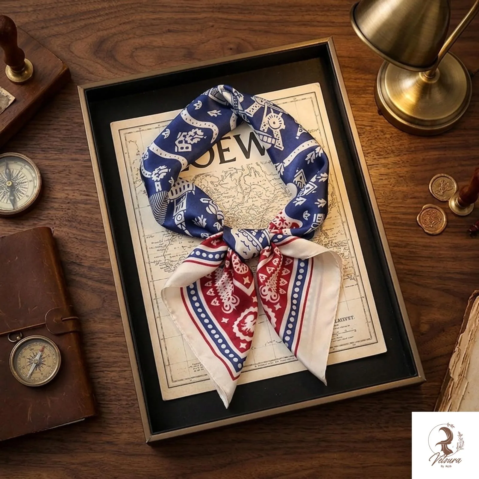 Fashion silk bandana headband for daily wear