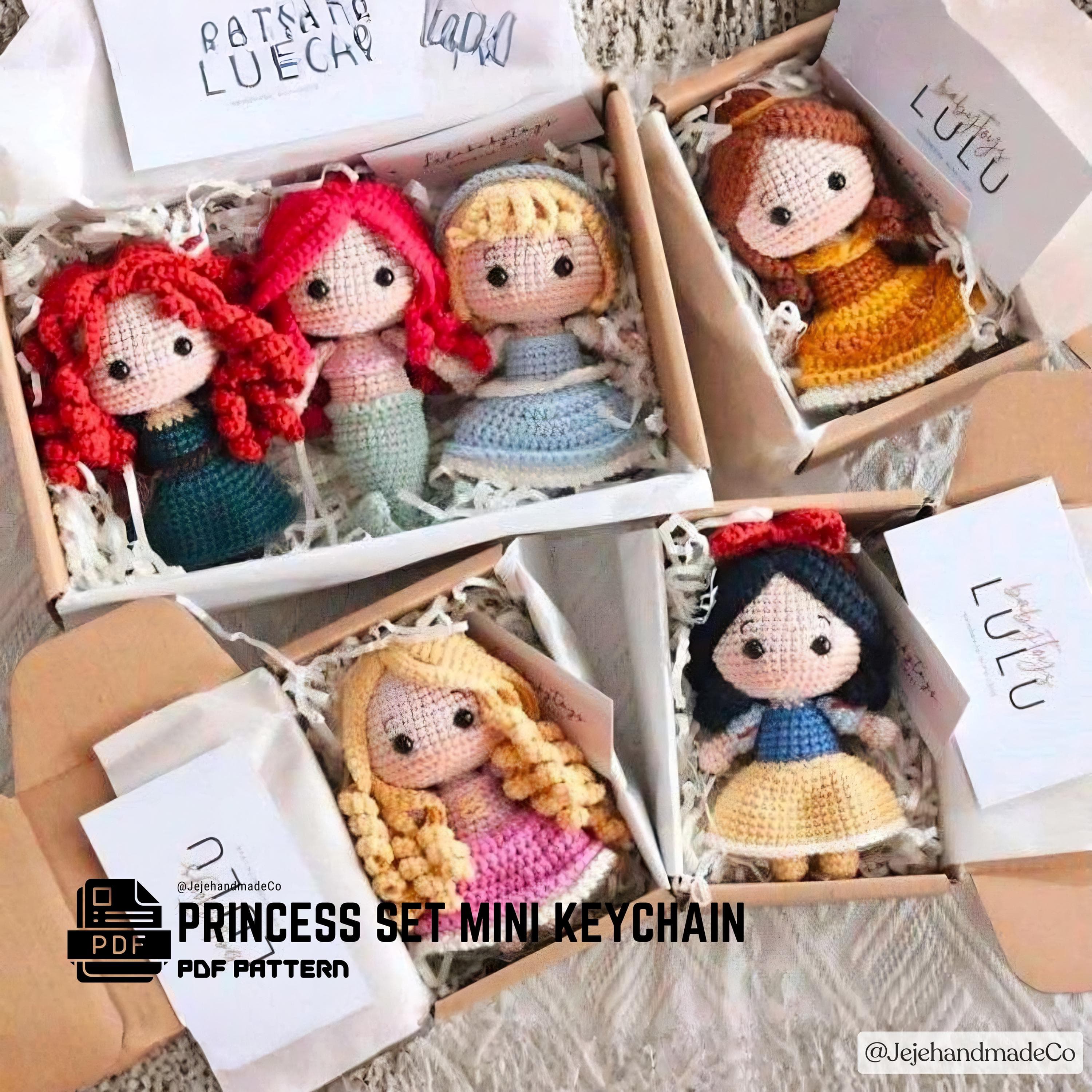 Princess Amigurumi Doll Crochet Pattern (PDF Download)