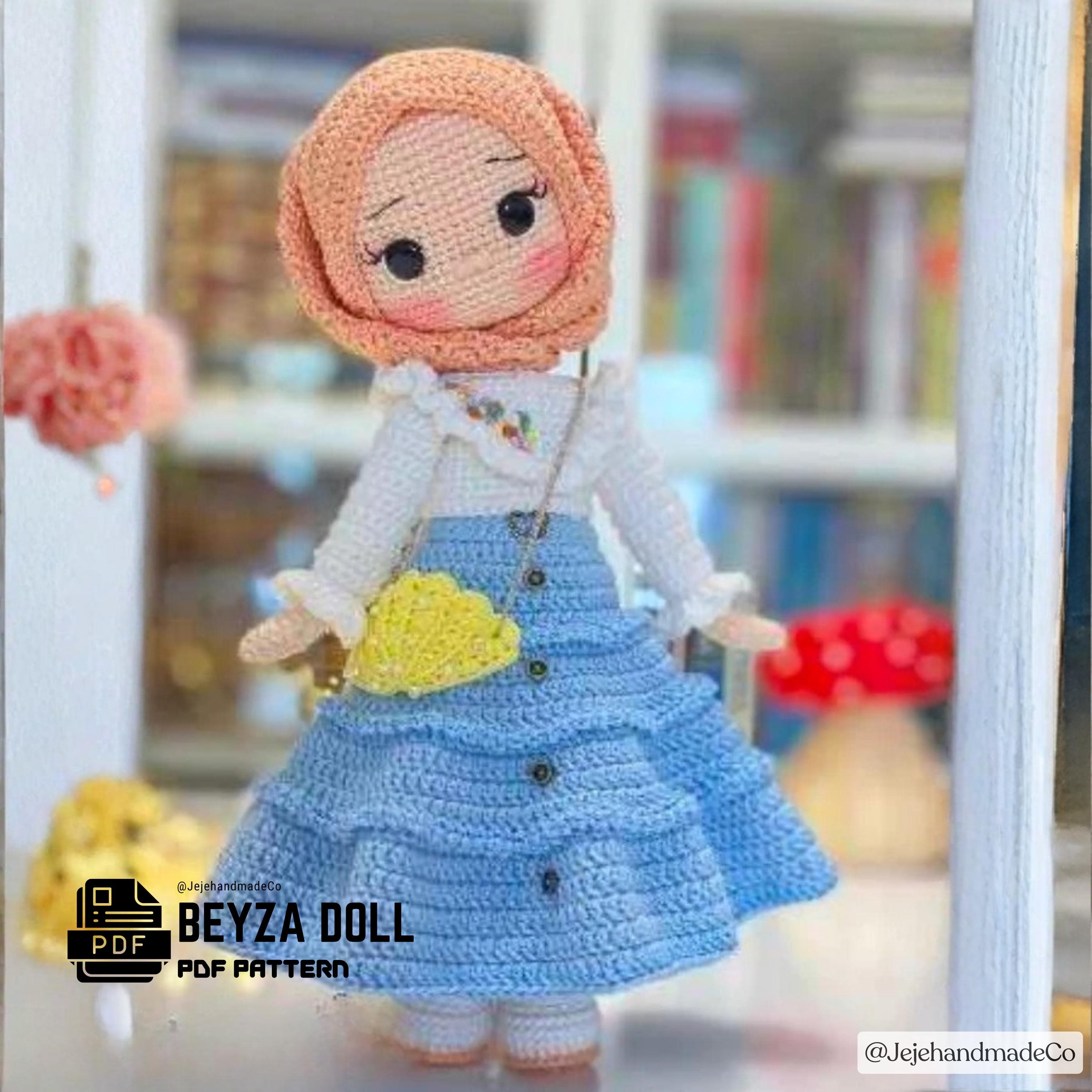 Beyza Hijab Doll Amigurumi Crochet Pattern (PDF Download)