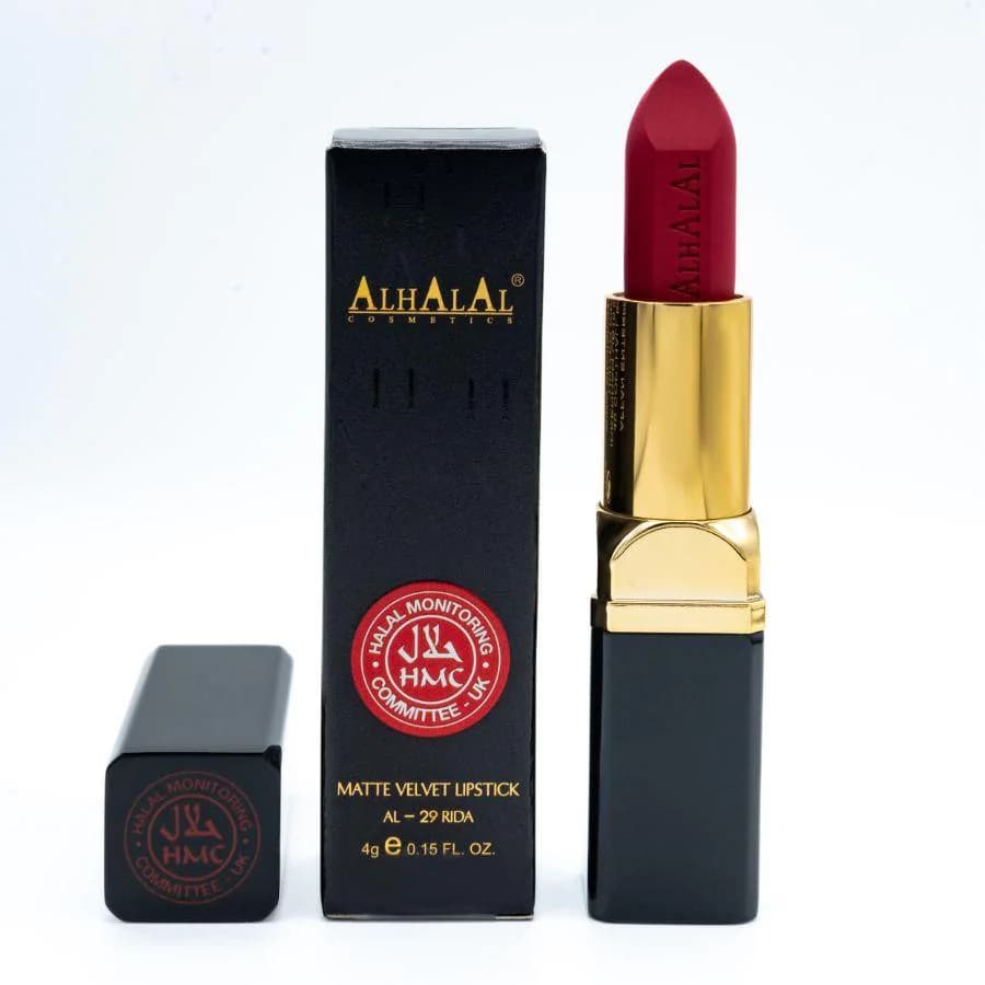 Halal Matte Velvet Lipstick β Long Lasting Vegan Lip Color (Shade AL29 RIDA) - image 3