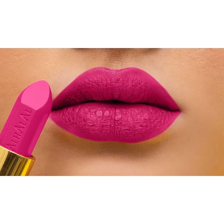 Halal Matte Velvet Lipstick – Long Lasting Vegan Lip Color (Shade AL03 AYESHA) - image 4