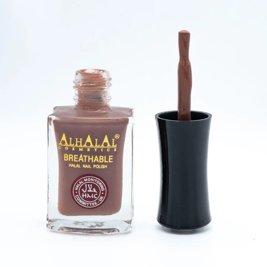 Halal Breathable Gel Nail Polish | Vegan, Cruelty-Free, Glossy Nail Color (Red & White) - image 2