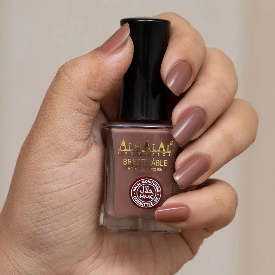 Halal Breathable Gel Nail Polish | Vegan, Cruelty-Free, Glossy Nail Color (Red & White) - image 4