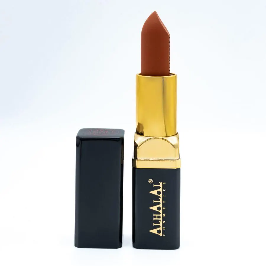 Halal Matte Velvet Lipstick – Long Lasting Vegan Lip Color (Shade AL15 SAMEEN)