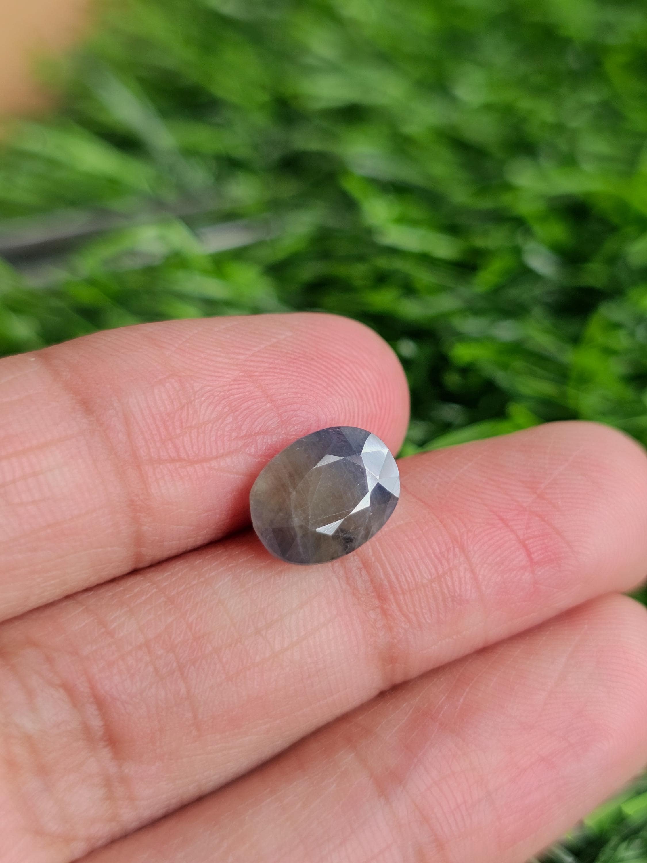 Natural Australian Bio Color Sapphire Gemstone, Blue Sapphire Oval Faceted Cut Stone, Greenish Blue Sapphire Oval For Jewelry Making