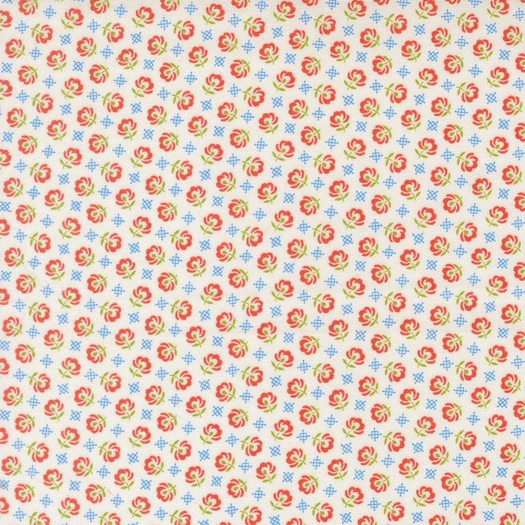 Rosie Prairie Toss Whipped Cream 35425 11 by Fig Tree- Moda- 1/2 Yard