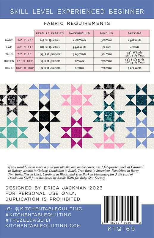 The Zelda Quilt Pattern by Kitchen Table -Multiple sizes - image 3