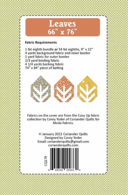 Leaves Quilt Pattern by Corey Yoder - image 3