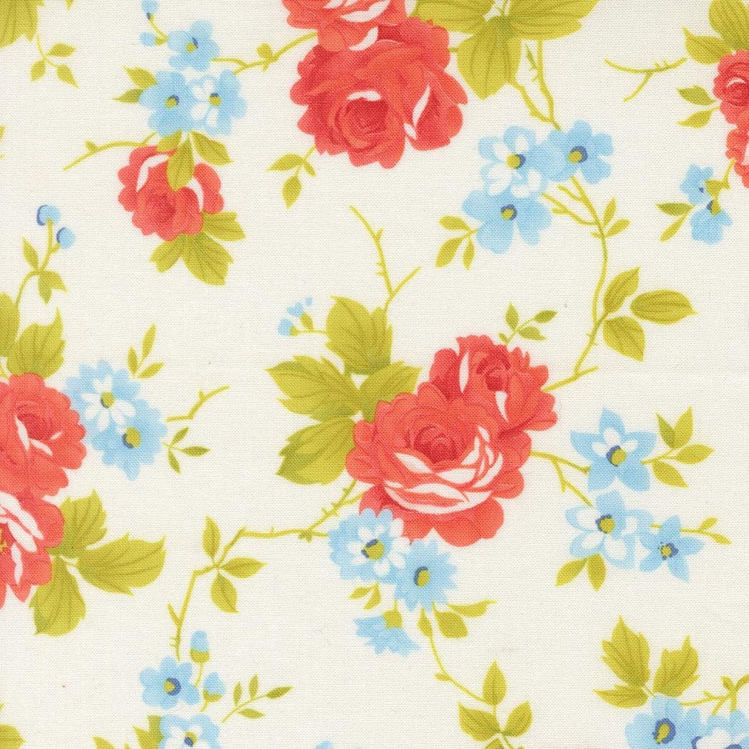 108" Wide Rosie Whipped Cream 108038 11 by Fig Tree- Moda- 1/2 Yard