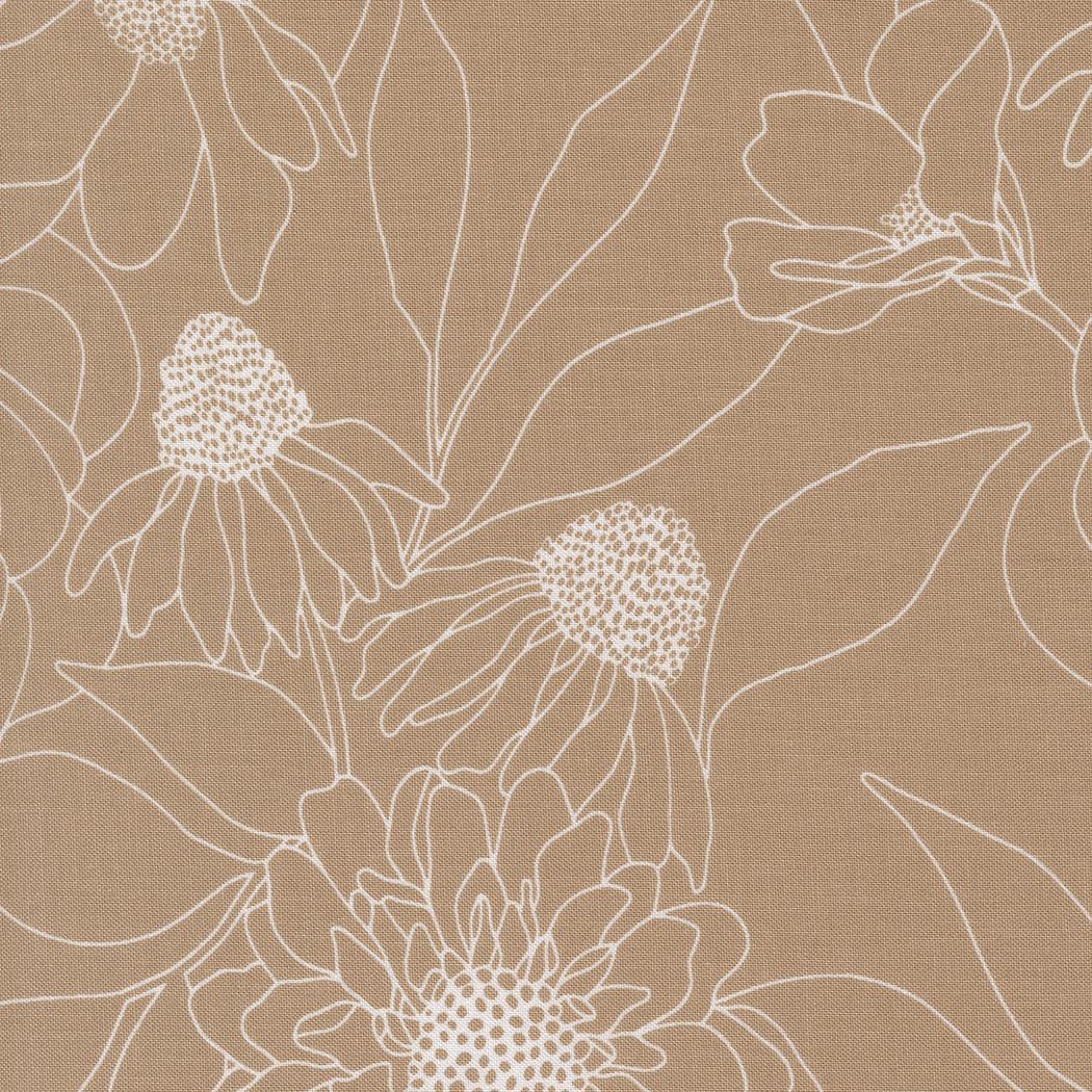 108" Botany Etched Floral Earth 108029 13  by Alli K Design - Moda- 1/2 Yard