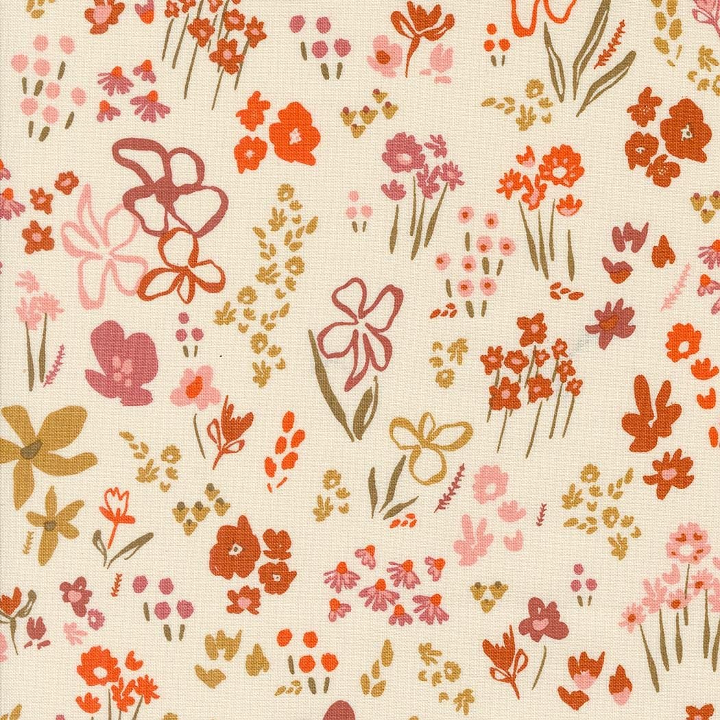 Things Above Scattered Seeds  Eggshell 45612 11 by Fancy That Design House- Moda- Half yard