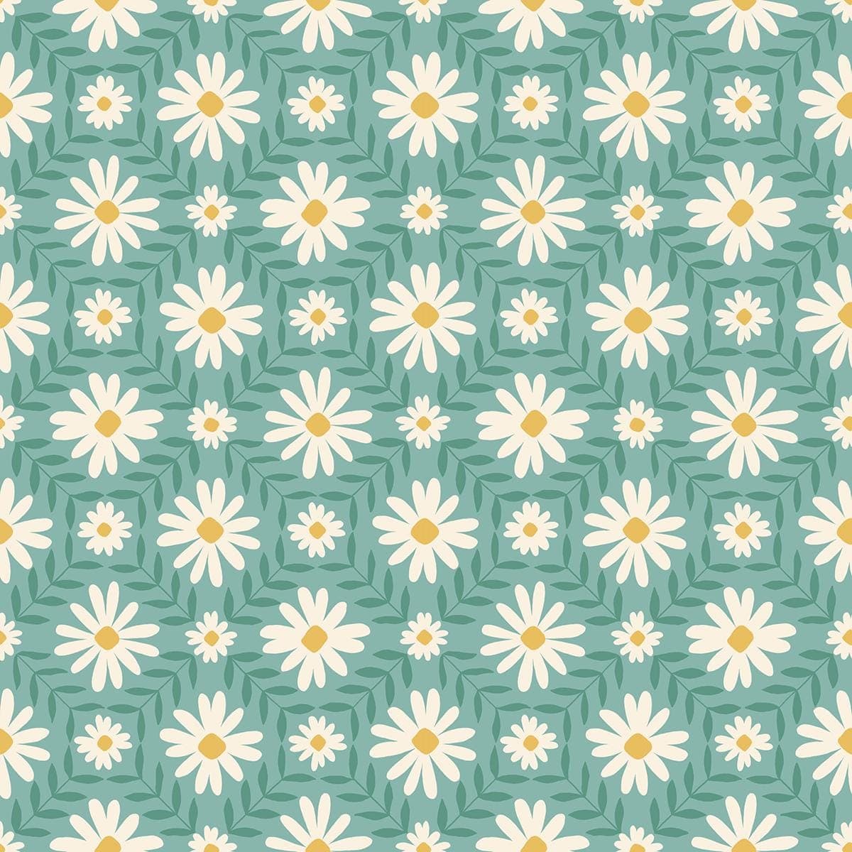 Endpaper Vintage Flowers Water RS6044 15 by Jen Hewett  -  Ruby Star Society-Moda- 1/2 Yard